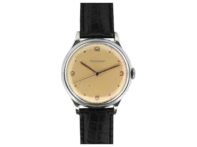 Jaeger Lecoultre VINTAGE JAEGER-LECOULTRE JUMBO WATCH 37 MM MECHANICAL STEEL PALAIDER STEEL WATCH Silvery  ref.888311